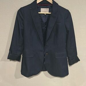 Banana Republic Dark Denim Blue Blazer